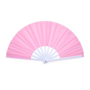Leque de Plástico 54x4cm Personalizado Rosa | Personalizado com Logo | Personizi