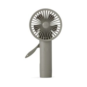 Mini Ventilador Manual 4x2cm Personalizado Cinza | Personalizado com Logo | Personizi