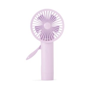 Mini Ventilador Manual 4x2cm Personalizado Rosa Claro | Personalizado com Logo | Personizi
