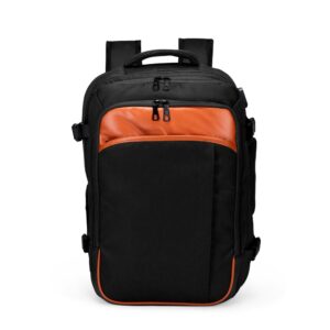 Mochila Expansível Nylon 13x29cm Personalizada Preto | Personalizado com Logo | Personizi