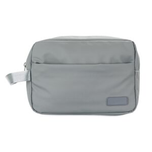 Nécessaire PU 21x25cm Personalizado Cinza | Personalizado com Logo | Personizi