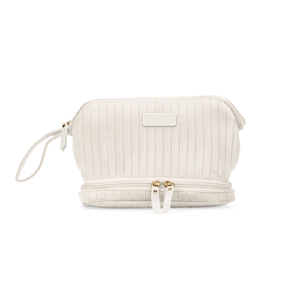 Nécessaire Poliéster 13x24cm Personalizado Creme | Personalizado com Logo | Personizi