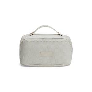 Nécessaire de Couro Sintético 21x10cm Personalizado Branco | Personalizado com Logo | Personizi
