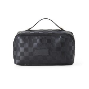 Nécessaire de Couro Sintético 21x10cm Personalizado Preto | Personalizado com Logo | Personizi