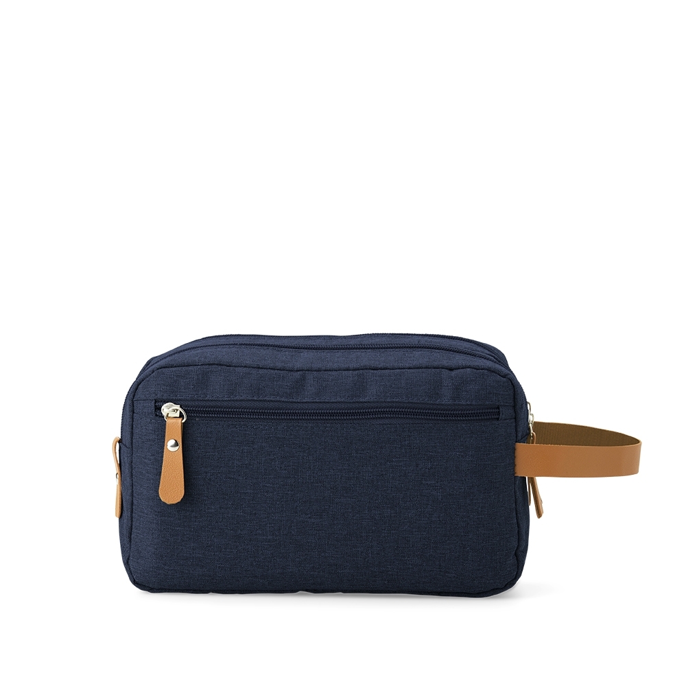 Nécessaire de Poliéster 21x25cm Personalizado Azul | Personalizado com Logo | Personizi