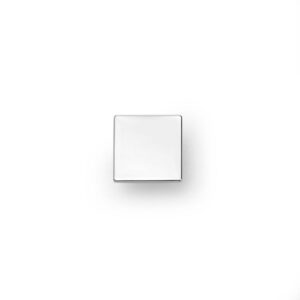Plaquinha Metálica 2x2cm Personalizado prata | Personalizado com Logo | Personizi