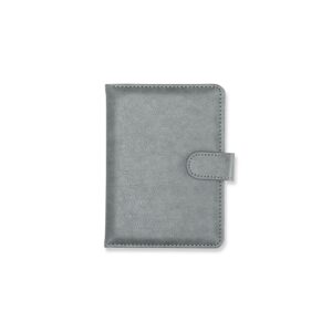 Porta-Passaporte PU 15x12cm Personalizado Cinza | Personalizado com Logo | Personizi