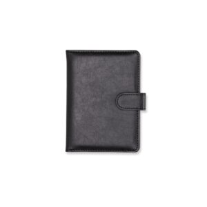 Porta-Passaporte PU 15x12cm Personalizado Preto | Personalizado com Logo | Personizi