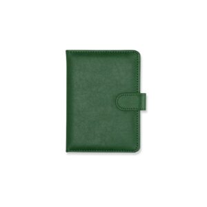 Porta-Passaporte PU 15x12cm Personalizado Verde | Personalizado com Logo | Personizi