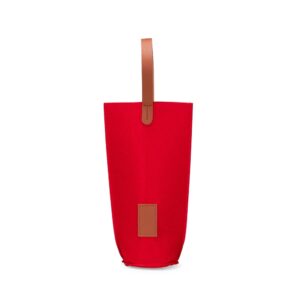 Porta-Vinho Feltro 9x16cm Personalizado Vermelho | Personalizado com Logo | Personizi