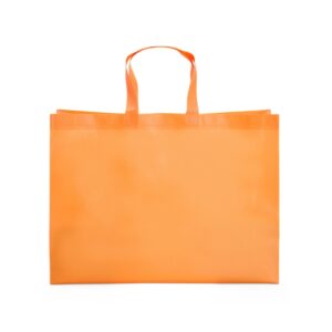 Sacola TNT Laminado 40x42cm Personalizada Laranja | Personalizado com Logo | Personizi