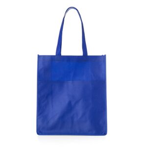 Sacola TNT com Bolso 40x35cm Personalizada Azul | Personalizado com Logo | Personizi