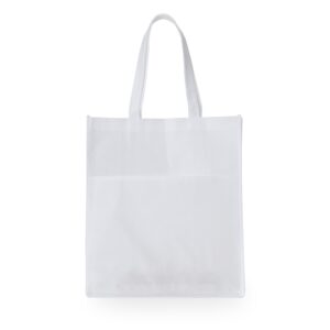 Sacola TNT com Bolso 40x35cm Personalizada Branco | Personalizado com Logo | Personizi