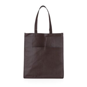 Sacola TNT com Bolso 40x35cm Personalizada Marrom | Personalizado com Logo | Personizi