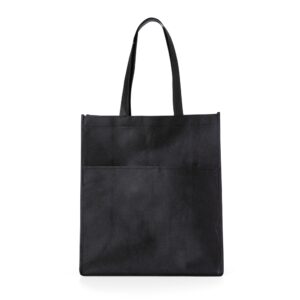 Sacola TNT com Bolso 40x35cm Personalizada Preto | Personalizado com Logo | Personizi
