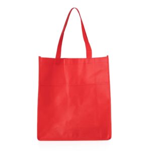 Sacola TNT com Bolso 40x35cm Personalizada Vermelho | Personalizado com Logo | Personizi