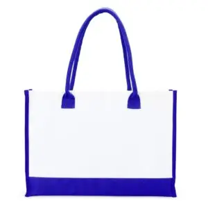 Sacola de Lona 13x43cm Personalizada Azul | Personalizado com Logo | Personizi