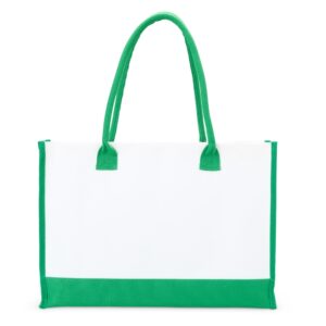 Sacola de Lona 13x43cm Personalizada Verde | Personalizado com Logo | Personizi