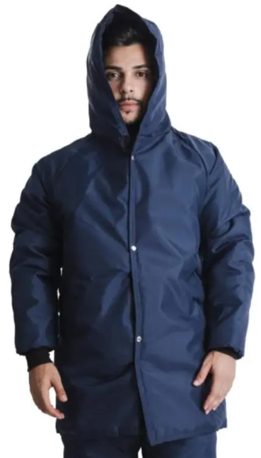 Jaqueta Japona Térmica para Câmara Fria Nylon CA Maicol Azul Marinho | Personalizado com Logo | Personizi