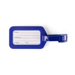 Tag Identificador de Bagagem 0x9cm Personalizado Azul | Personalizado com Logo | Personizi