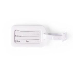 Tag Identificador de Bagagem 0x9cm Personalizado Branco | Personalizado com Logo | Personizi
