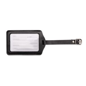 Tag Identificador de Bagagem 22x11cm Personalizado Preto | Personalizado com Logo | Personizi