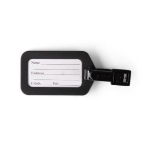 Tag Identificador de Bagagem 0x9cm Personalizado Preto | Personalizado com Logo | Personizi