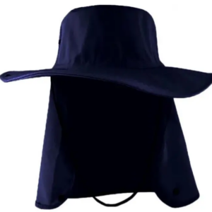 Chapéu Australiano Pescador Capuz Proteção Solar na Nuca Azul Marinho | Personalizado com Logo | Personizi