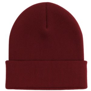 Gorro Touca Inverno Unissex Forro Duplo Quente Bordô | Personalizado com Logo | Personizi