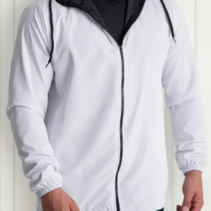 Jaqueta Corta Vento Masculina 100% Forrada Impermeável Branco | Personalizado com Logo | Personizi