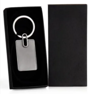 Chaveiro em Metal Retangular Premium Personalizado Metal | Personalizado com Logo | Personizi