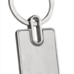 Chaveiro em Metal Retangular Premium Personalizado | Personalizado com Logo | Personizi