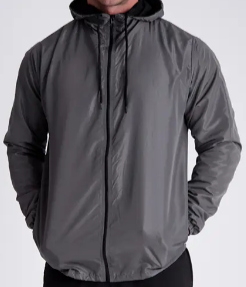 Jaqueta Corta Vento Masculina 100% Forrada Impermeável Cinza | Personalizado com Logo | Personizi
