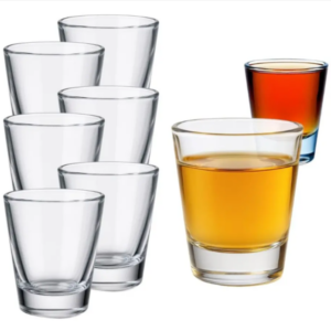 12 Copinho de Dose Shot Tequila 30ml Vidro Super Resistente Transparente | Personalizado com Logo | Personizi