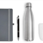 Kit Garrafa e Acessórios 4 Pcs Personalizada | Personalizado com Logo | Personizi