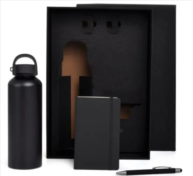 Kit Boas Vindas Preto 3 Pcs Personalizado Preto | Personalizado com Logo | Personizi