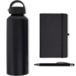Kit Boas Vindas Preto 3 Pcs Personalizado | Personalizado com Logo | Personizi