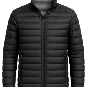 Jaqueta Puffer Masculina Frio Intenso Elegância Proteção Preto | Personalizado com Logo | Personizi