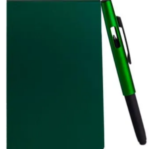 Bloco para Anotações Verde 100 Folhas com Caneta Personalizada Mod.3 Verde | Personalizado com Logo | Personizi