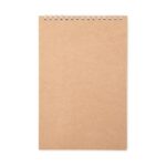 Bloco de Anotações Kraft 22x14cm Personalizado | Personalizado com Logo | Personizi