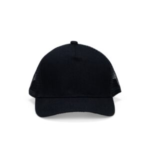 Boné Poliéster Aba Curva com Tela Personalizado Mod.2 Preto | Personalizado com Logo | Personizi