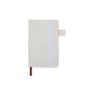 Caderneta em PU 14x9cm Personalizado Branco | Personalizado com Logo | Personizi