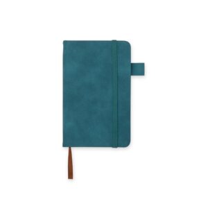 Caderneta em PU 14x9cm Personalizado Verde | Personalizado com Logo | Personizi