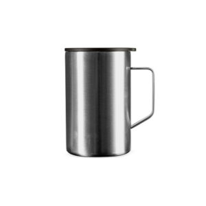 Caneca Inox Parede Dupla 350ml Personalizada prata | Personalizado com Logo | Personizi