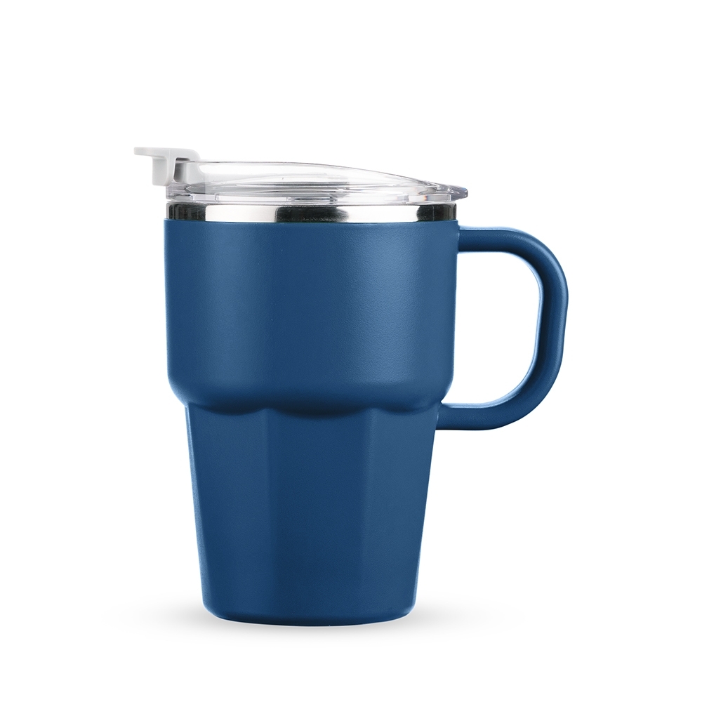 Caneca Parede Dupla 550ml Personalizada Azul | Personalizado com Logo | Personizi