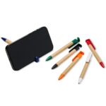 Caneta Ecológica com Suporte para Celular Personalizada | Personalizado com Logo | Personizi