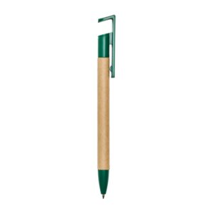Caneta Ecológica com Suporte para Celular Personalizada Verde | Personalizado com Logo | Personizi