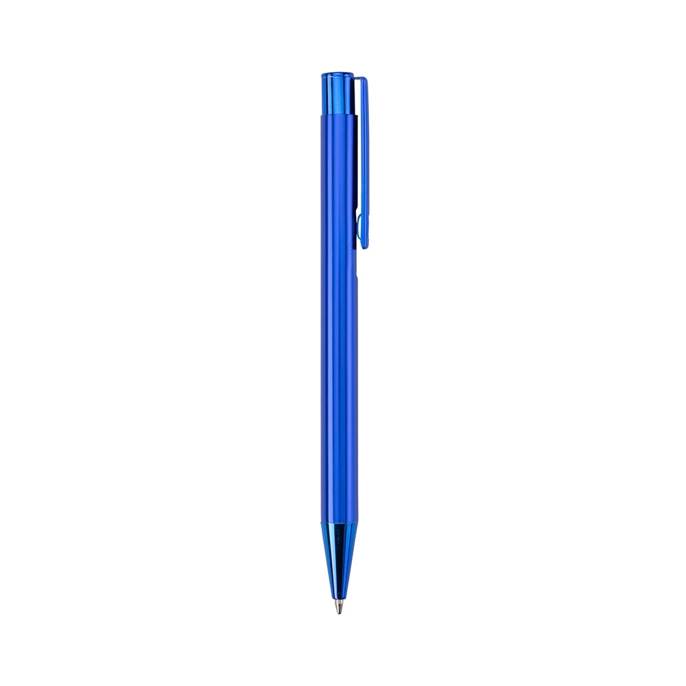Caneta Metal Personalizada - Acabamento Brilhante Azul | Personalizado com Logo | Personizi