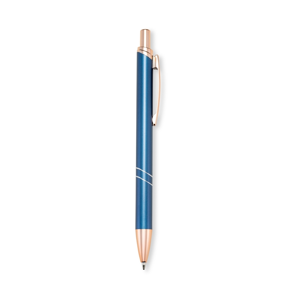 Caneta Metal 1x6cm Personalizada Azul | Personalizado com Logo | Personizi