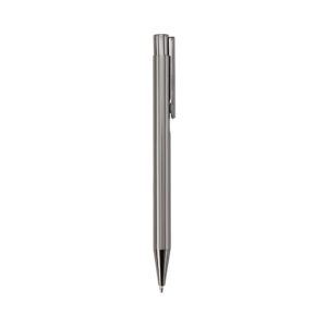 Caneta Metal Personalizada - Acabamento Brilhante Cinza Escuro | Personalizado com Logo | Personizi